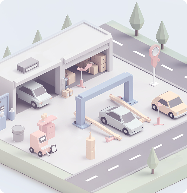 3D car illustration
